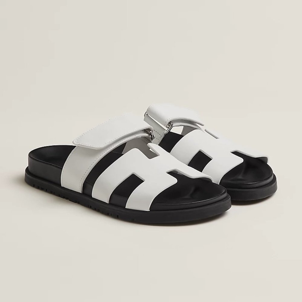 Hermes Women Chypre Sandal - White SIZE 39